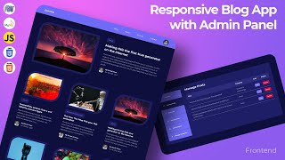 Responsive Blog App/Website with Admin Panel Tutorial - Full CRUD Blog App PHP & MySQL Project
