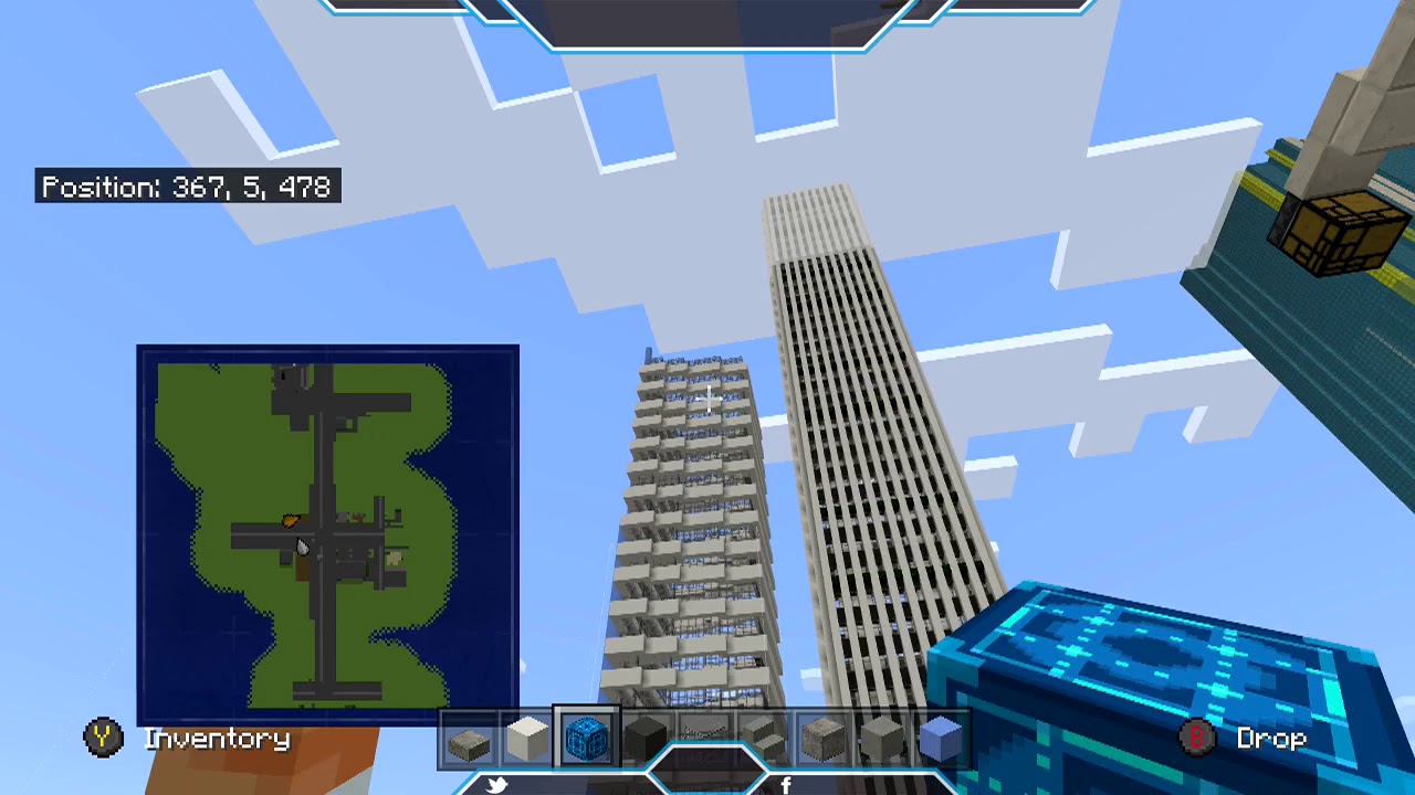 minecraft lets build a city episode 2 building a skyscraper - YouTube