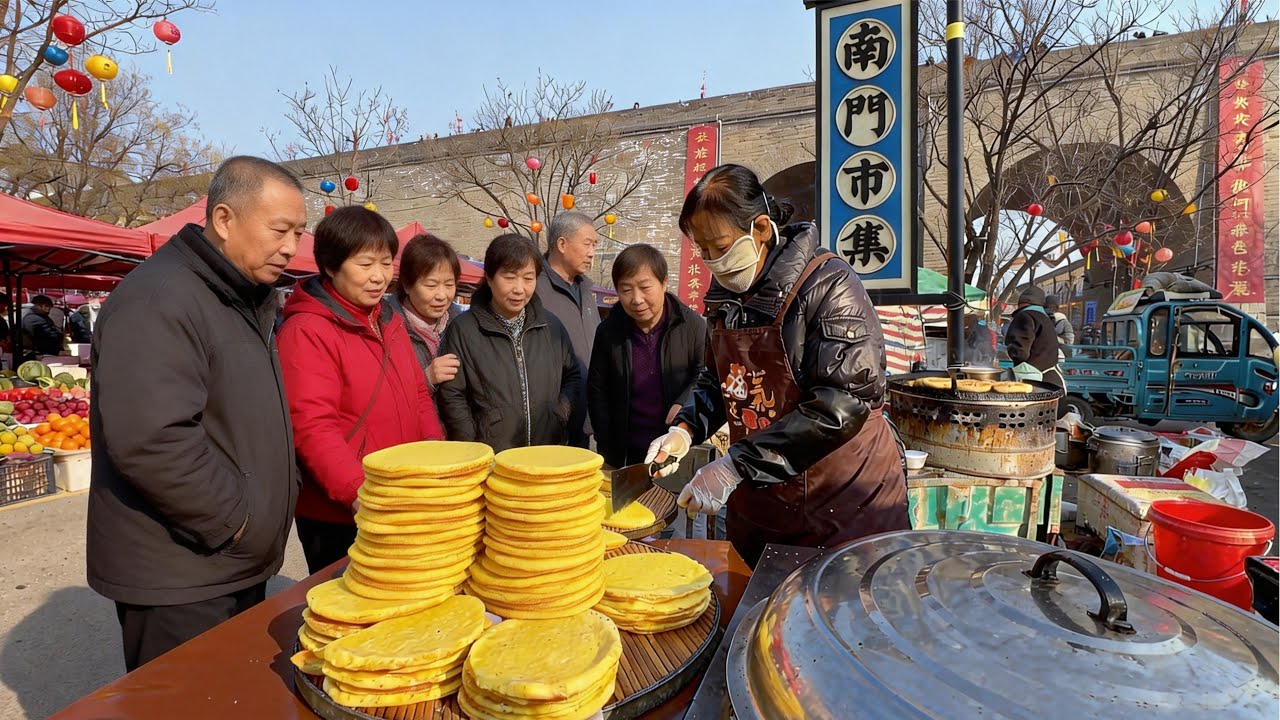 冬日傳統大集+米麵攤黃+老麻糖+豆錢錢，煙袋拳大爺才是隱藏高手，還有各種萌寵逗你樂，這才是山西忻州的煙火氣