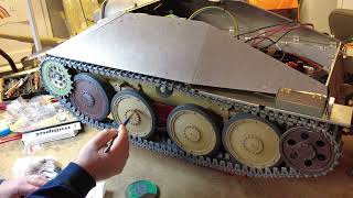 1/6 scale Armortek Hetzer Jagdpanzer 38 (Vid 19)The final build part of the hull & side skirtings