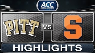 Pittsburgh vs Syracuse | 2014 ACC Basketball Highlights