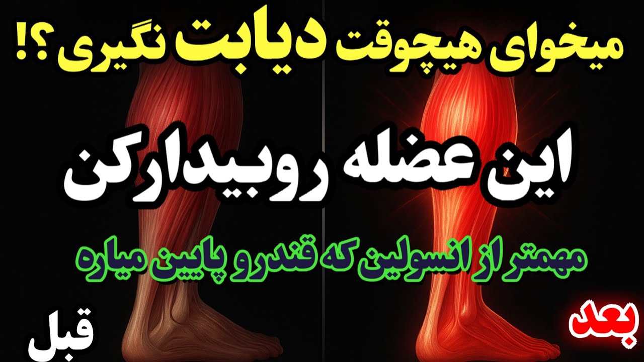 بعد از غذا تو چند ثانیه این عضله رو بیدار کن تا هرگز دیابت نگیری و قند خونت کنترل شه