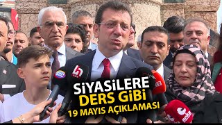 Ekrem İmamoğlu'ndan tüm siyasilere ders gibi 19 Mayıs açıklaması