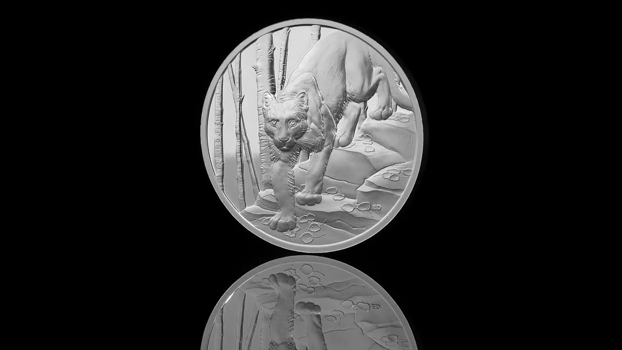 Great Hunters: Cougar - Fine Silver Ultra High Relief Coin | The
