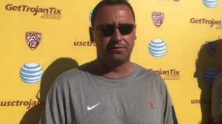 USC Football Fall Camp #3 - Steve Sarkisian Presser