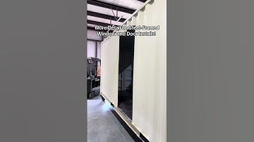 More Detail on Steel-Framed Window and Door Installs! #shippingcontainer
