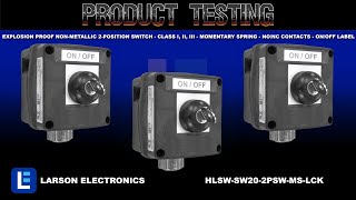 Explosion Proof Non-Metallic 2-Position Switch - Class I, II, III - Momentary Spring -NO/NC Contacts