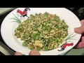 Stirfry long beans with eggs 长豆炒蛋