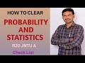 HOW TO CLEAR PROBABILITY & STATISTICS @VATAMBEDUSRAVANKUMAR