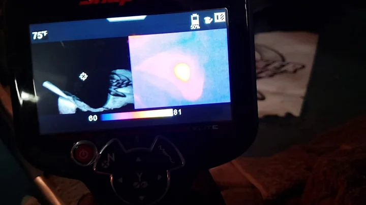 Using a thermal imager to find a battery drain