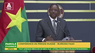 CONFÉRENCE DE PRESSE RUSSIE  BURKINA FASO