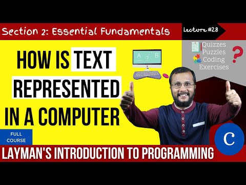 2.8. How is text represented in a computer ? | Complete C programming course | Sunil Dhimal