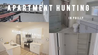 Philly Apartment Hunting! With locations and prices