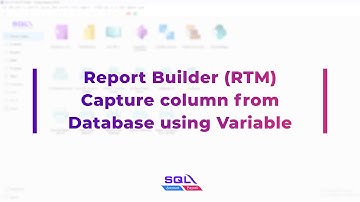 Report Builder (RTM) - Get Column From Database Using Variable