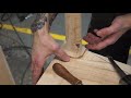 Video #7 Making a Maloof joint bench - Shaping the transitions