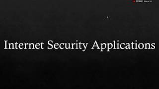 Internet Security Applications