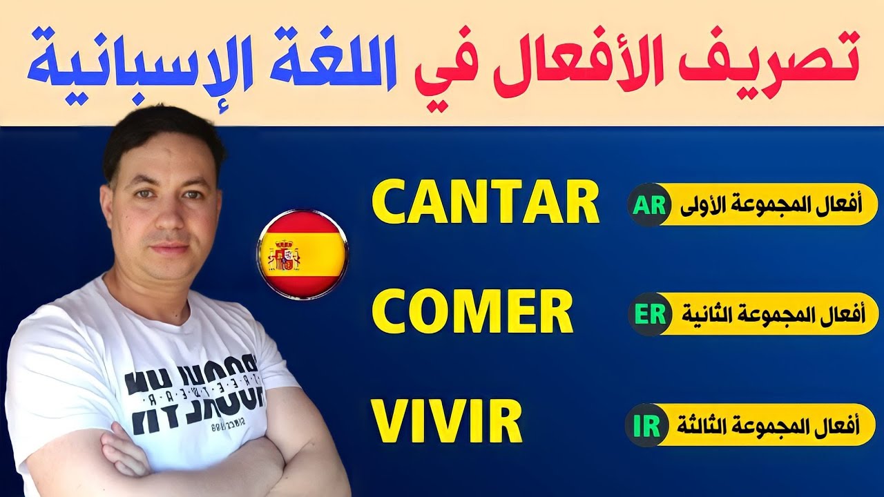 تعلم اللغة الإسبانية من الصفر للمبتدئين 🇪🇸 تصريف الأفعال المنتظمة ( الجزء الأول )