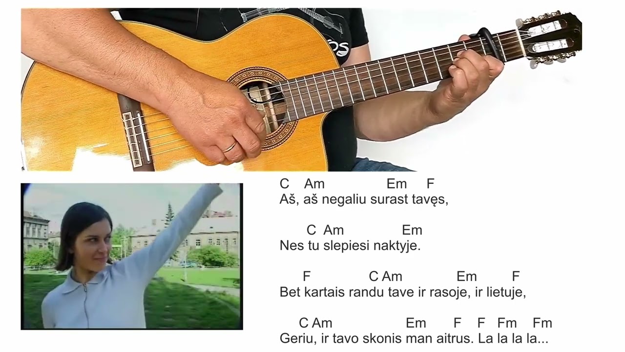 Biplan   Labas rytas   Ritmas   Akordai   TAB  Gitaros pamokos Mokoms groti gitara