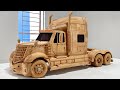 Wood Carving - International Lonestar (Truck) - Woodworking Art