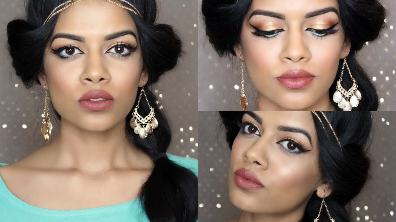 Princess Jasmine Makeup Hair Tutorial YouTube
