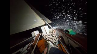 Solo at sea - day 5 ( crash gybe / steering gear failure )