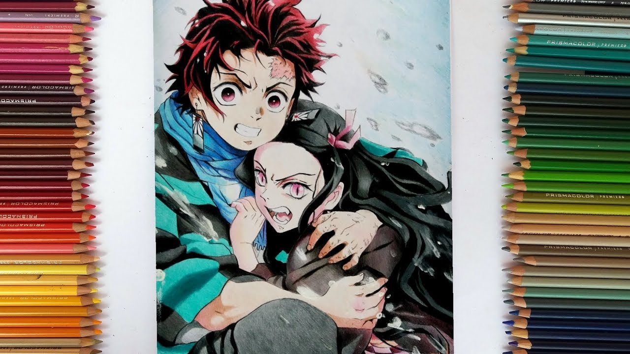 Mayara Rodrigues Drawings - INOSUKE, TANJIRO, NEZUKO, ZENITSU - Kimetsu  no Yaiba / Demon Slayer