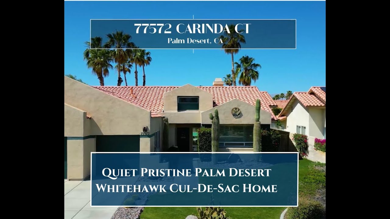 New Listing Quiet Pristine Palm Desert Whitehawk CulDeSac Pool Home YouTube