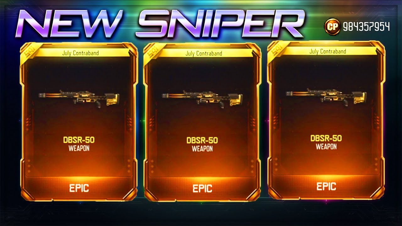 NEW BLACK OPS 3 GUNS!! RARE SUPPLY DROP OPENING COD BO3 NEW SNIPER