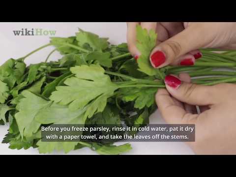 How to Freeze Parsley