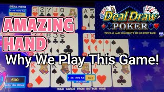 Deal Draw Video Poker - AMAZING HAND - This is why we play this game! screenshot 4