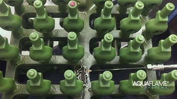 Investment casting Wax assembly clean up