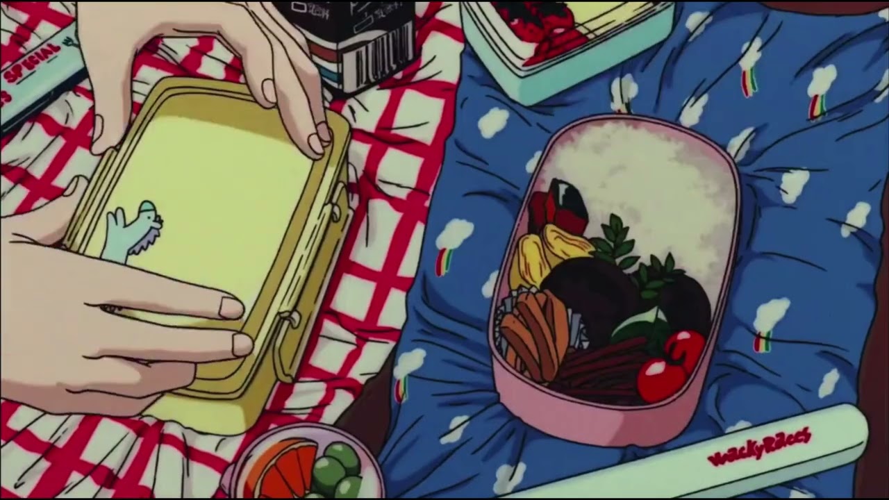 Ghibli making food for the loving family. Simple life.