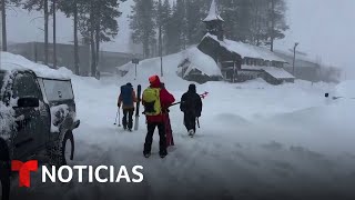 Autoridades Tratan De Localizar A Una Decena De Esquiadores En California Noticias Telemundo
