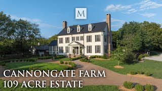 New Georgian Colonial house coupled with a 1700's log home