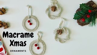 3 Easy Macrame Xmas Ornaments | macrame Christmas decorations | macrame christmas tree ornaments