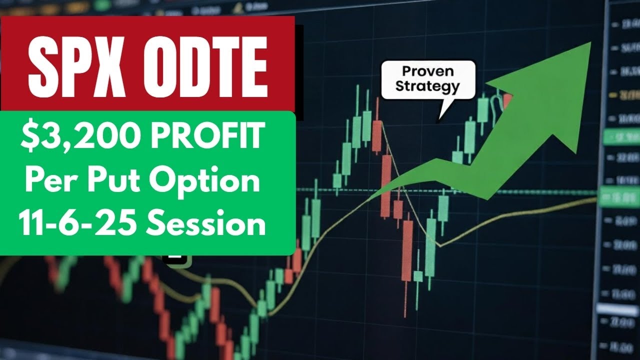 $3,200 Profit Per SPX 0DTE Put Option | Proven Daily Trading Strategy