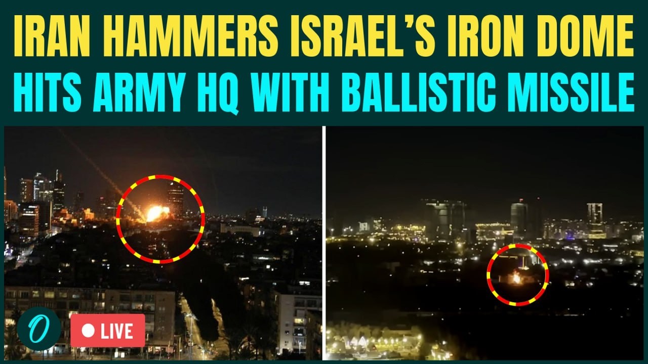 Tel Aviv Under Attack LIVE: Iranian Ballistic Missiles HIT Israeli Army ...