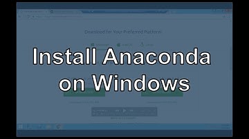 Install Python (Anaconda) on Windows + Setting Python and Conda Path (2017)