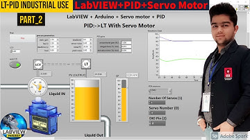 LabVIEW | Labview + PID + Arduino + Servo Motor Industrial Project | LabVIEW Programming Series