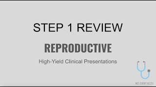 USMLE STEP 1 HIGH YIELD REPRO | MED STUDENT SUCCESS