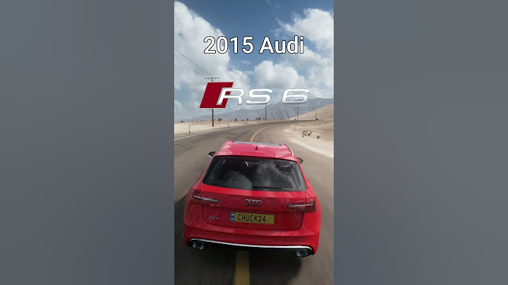 Audi RS6 evolution in Forza horizon 5 updated