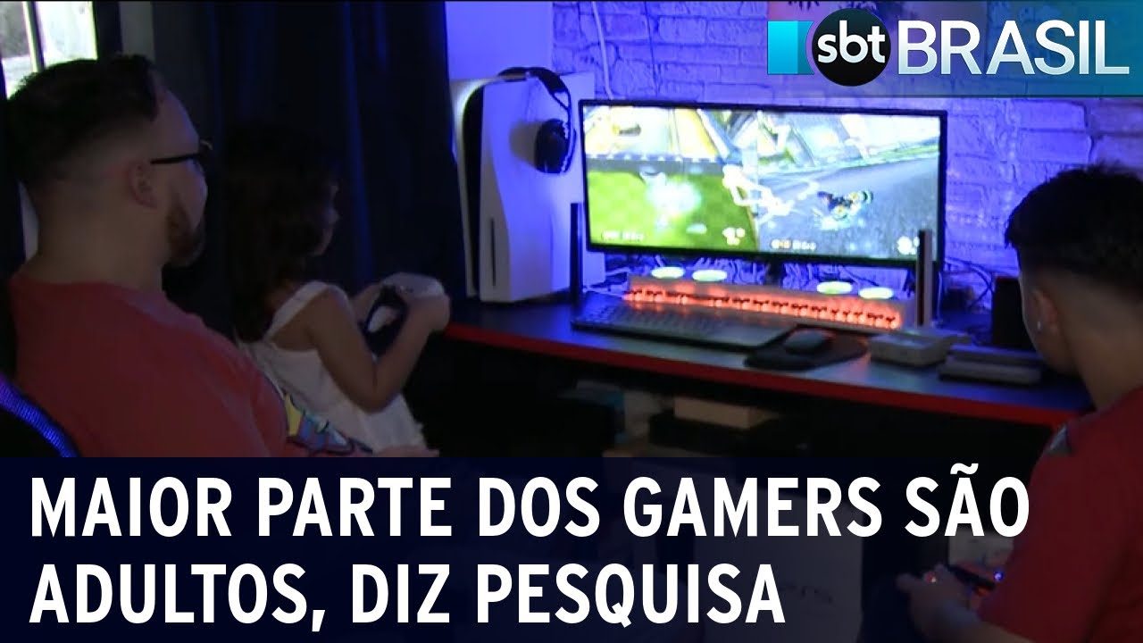 Pesquisa mostra que a maioria dos gamers brasileiros tem entre 30 e 39 anos | SBT Brasil (05/03/24)