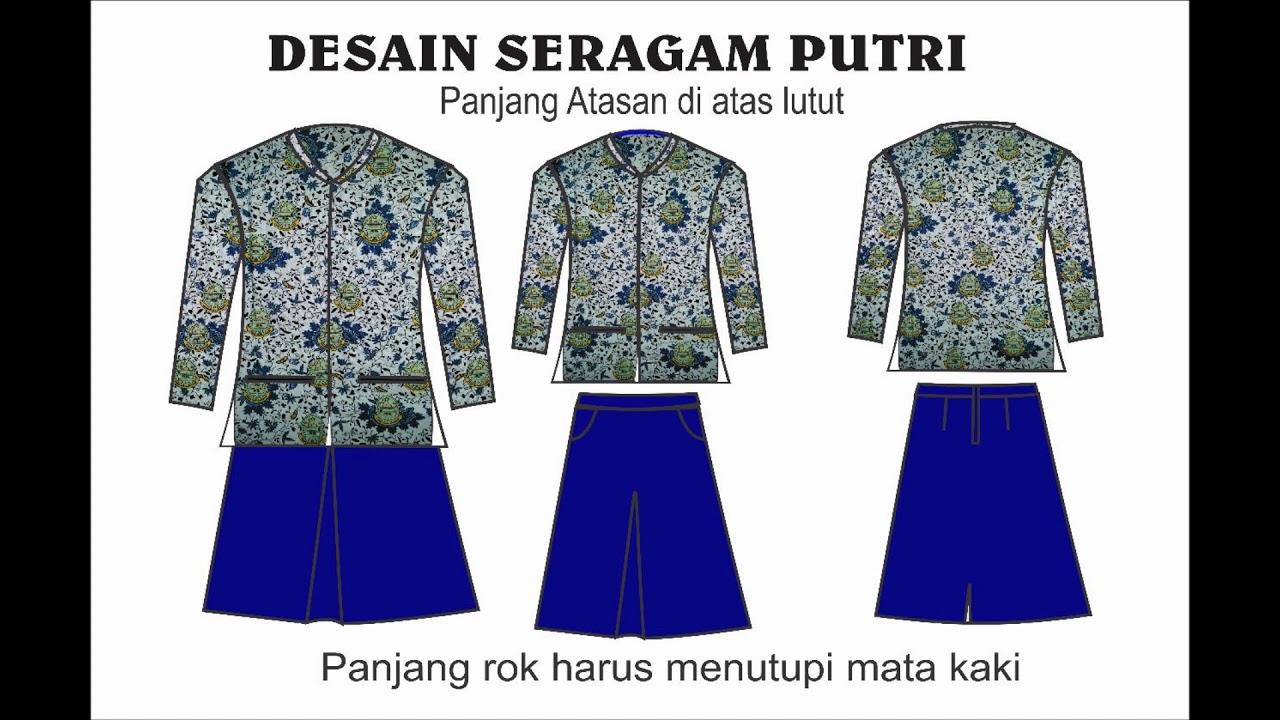  Desain  Baju  Seragam SMP Islam IUNS YouTube 