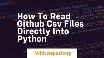 How to read github csv files directly into python