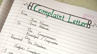 Complaint letter to the authority about damaged road..//complaint letter to repair the street road