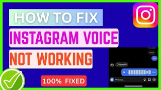 Instagram Voice Messages Not Working Android | Instagram Voice Massages Problem 2025