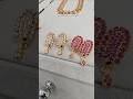 Ruby & white stone earrings #dailywear #earrings #jewellerydesign
