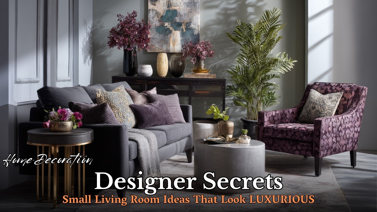 Как придать небольшой гостиной роскошный вид | Идеи роскошного декора для маленьких помещений