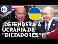 Joe Biden promete defender a Ucrania de Rusia: &quot;No nos doblaremos ante dictadores&quot;