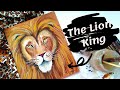 Paint with me ✨/ The Lion King🦁 / How To paint lion , acrylic painting🦁